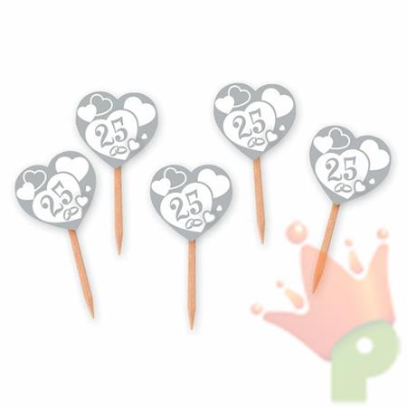 PICKS SAGOMATI NOZZE D'ARGENTO 4X7CM 25PZ