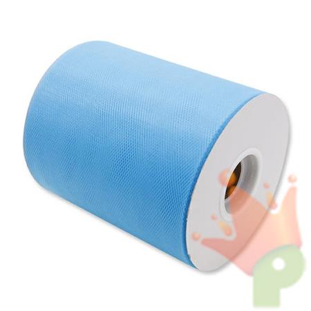 ROTOLO TULLE 12,5X100MT AZZURRO