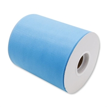 ROTOLO TULLE 12,5X100MT AZZURRO