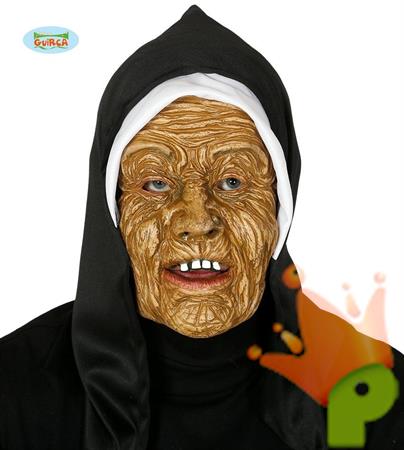 MASCHERA MONACA TERRORE CON CAPPUCCIO