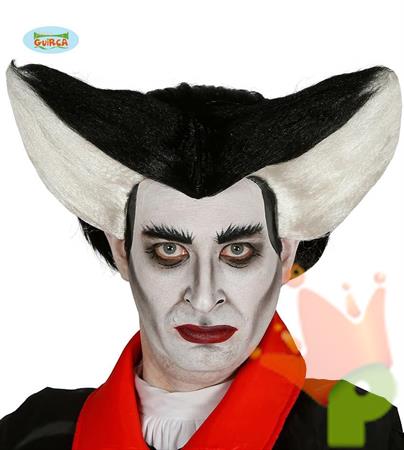 MASCHERA VAMPIRO BIANCO E NERA