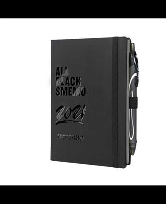 AGENDA ALL BLACK SMEMO 12 MESI SETTIMANALE