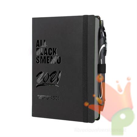 AGENDA ALL BLACK SMEMO 12 MESI GIORNALIERA