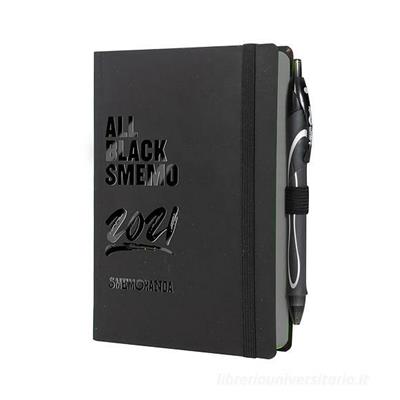 AGENDA ALL BLACK SMEMO 12 MESI GIORNALIERA