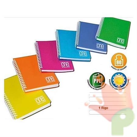 QUADERNO A6 ONECOLOR A SPIRALE RIGO 1R