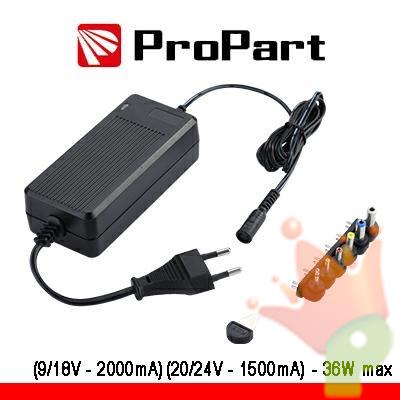 ALIMENTATORE UNIVERSALE MULTI 9-24V 2000-1500mA 36W