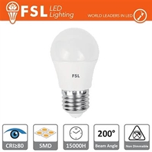 LAMPADINA A SFERA 5,5W 4000K E27 470LM