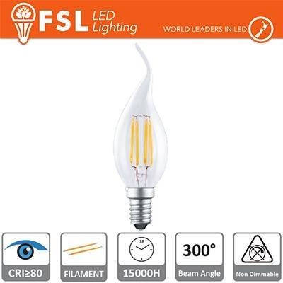 LAMPADINA FILAMENTO COLPO DI VENTO 4W 2700K E14 400LM
