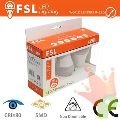 LAMPADINA A GOCCIA E27 9W 4000K 800LM 3PZ