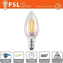 LAMPADINA FILAMENTO OLIVA 4W 2700K E14 400LM