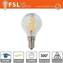 LAMPADA FILAMENTO SFERA 4W 2700K E14 400LM