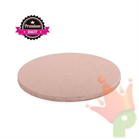 SOTTOTORTA TONDO 35XH.1,2CM ROSA ANTICO
