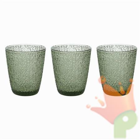 BICCHIERI 280CC VERDE 3PZ