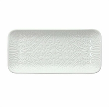 VASSOIO RETTANGOLARE 25X12CM BIANCO