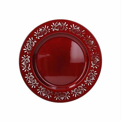 SOTTOPIATTO 33CM ROSSO