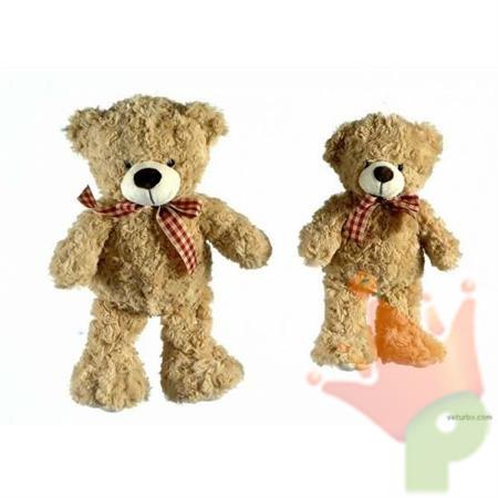 PELUCHE ORSO BRUNO CON FIOCCO 20CM