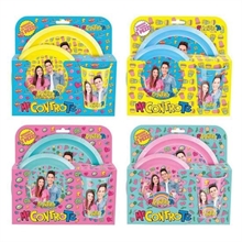 SET PAPPA 2 PIATTI + BICCHIERE ME CONTRO TE