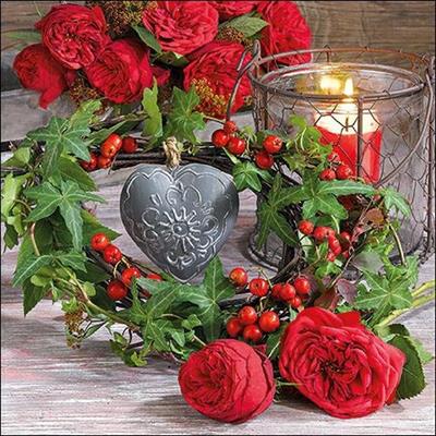 TOVAGLIOLI 33X33 ROSES AND IVY 20PZ