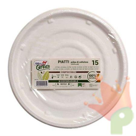 PIATTI PIZZA POLPA BIO 32CM 15PZ