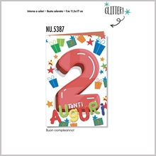 BIGLIETTO AUGURI 2 ANNI
