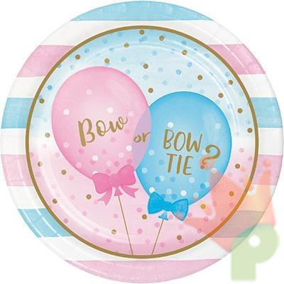 PIATTI 23CM GENDER REVEAL BALLOONS 8PZ
