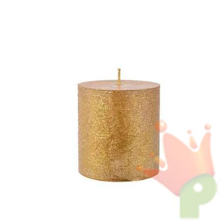 CANDELA MOCCOLO D. 6,8CM H. 7CM ORO METAL