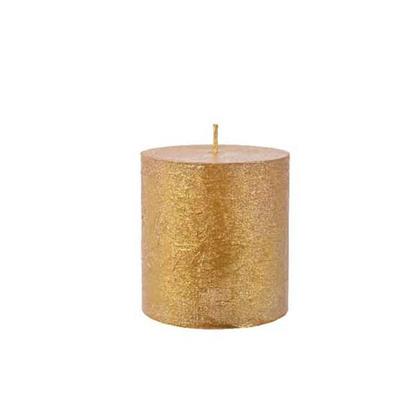 CANDELA MOCCOLO D. 6,8CM H. 7CM ORO METAL