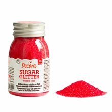 ZUCCHERO GLITTER ROSSO 100GR