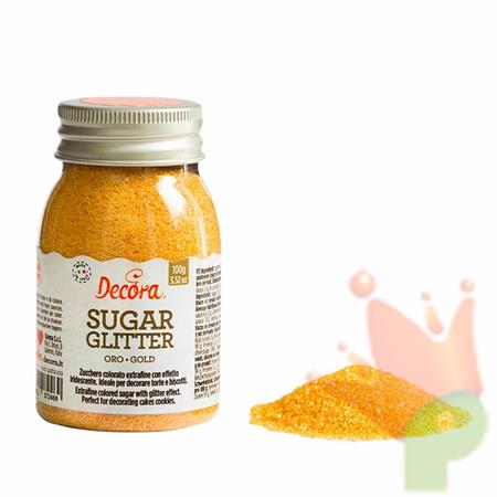 ZUCCHERO GLITTER ORO 100GR