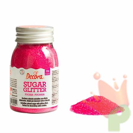 ZUCCHERO GLITTER FUCSIA 100GR