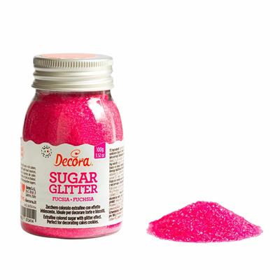 ZUCCHERO GLITTER FUCSIA 100GR