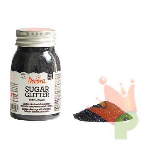 ZUCCHERO GLITTER NERO 100GR