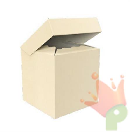 SCATOLA BAULETTO 20X20X20CM AVORIO max 3kg