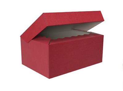 SCATOLA RETTANGOLARE BAULETTO 32,5X22,5X13,5CM ROSSO max 4kg