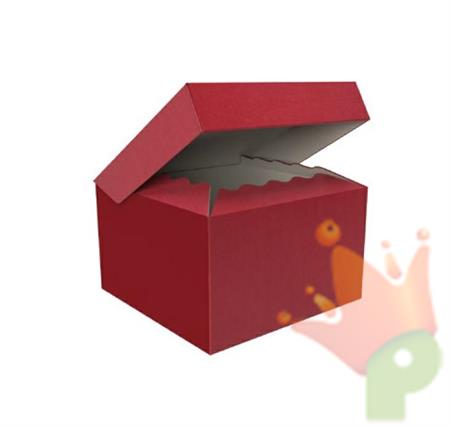SCATOLA BAULETTO 25X25X15CM ROSSO max 6kg