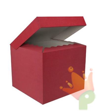 SCATOLA BAULETTO 30X30X25CM ROSSO max 8kg