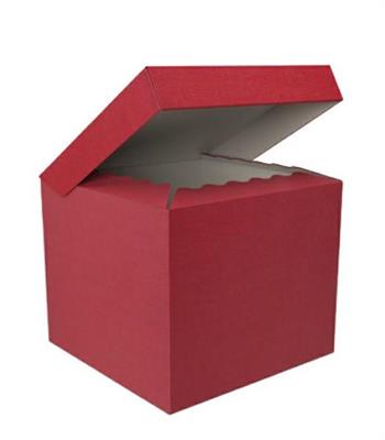 SCATOLA BAULETTO 30X30X25CM ROSSO max 8kg