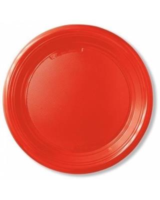 PIATTO DESSERT 18,5CM ROSSO CHINA 10PZ
