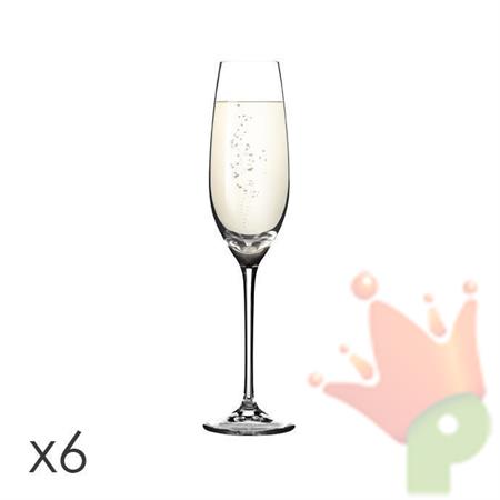 FLUTE CHAMPAGNE 210ML SOMMELIER 6PZ