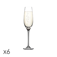 FLUTE CHAMPAGNE 210ML SOMMELIER 6PZ