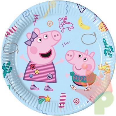 PIATTI 23CM PEPPA PIG MESSY 8PZ