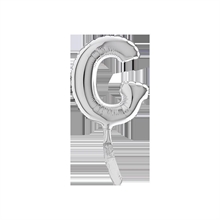 PALLONCINO MYLAR 7INCH 18CM LETTERA G ARGENTO 10PZ