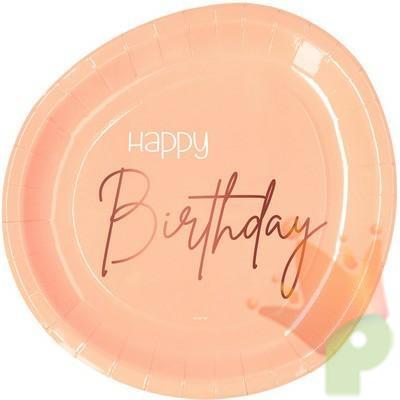 PIATTI 23CM ELEGANT LUSH BLUSH 8PZ