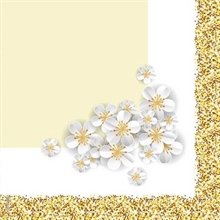 TOVAGLIOLI 25X25 GLITTER ORO 20PZ
