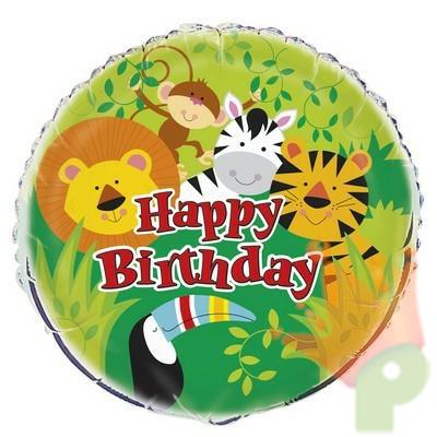 PALLONCINO MYLAR 18INCH - 43CM ANIMAL JUNGLE
