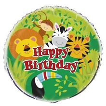 PALLONCINO MYLAR 18INCH - 43CM ANIMAL JUNGLE