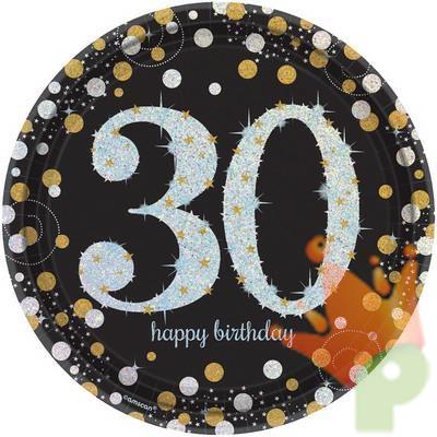 PIATTI 23CM SPARKILINGS CELEBRATIONS 30 8PZ