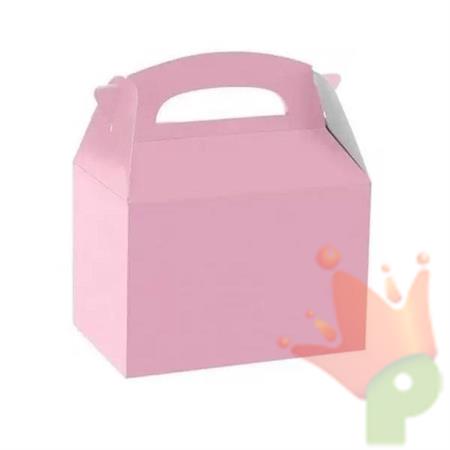 SCATOLA RETTANGOLARE ROSA 16X16X10,5CM