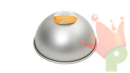 STAMPO MEZZA SFERA ALLUMINIO ANODIZZATO 22X11CM