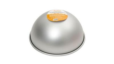 STAMPO MEZZA SFERA ALLUMINIO ANODIZZATO 22X11CM